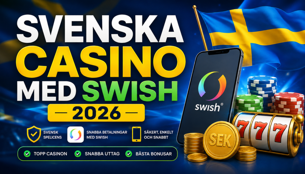 Svenska Casino med Swish 2026: Snabba insättningar och utbetalningar